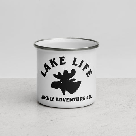 Lake Life Enamel Mug - Moose Head