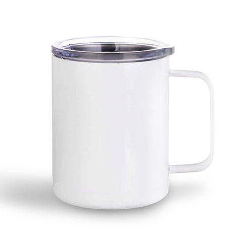 Life is Better at the Lake Stainless steel mug with clear lid