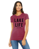 Lake Life Ladies T-Shirt  - Block and Bold