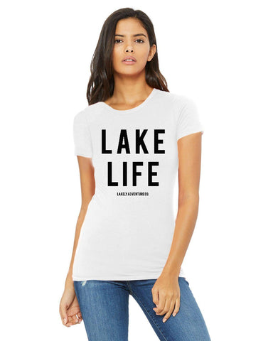 Lake Life Ladies T-Shirt  - Block and Bold