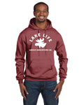 Lake Life Unisex Champion Double Dry Eco Pullover Hoodie - Moose Head