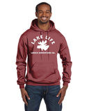 Lake Life Unisex Champion Double Dry Eco Pullover Hoodie - Moose Head