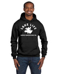 Lake Life Unisex Champion Double Dry Eco Pullover Hoodie - Moose Head