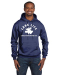 Lake Life Unisex Champion Double Dry Eco Pullover Hoodie - Moose Head