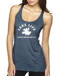 Lake Life Triblend Racerback Tank - Moose Head