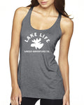 Lake Life Triblend Racerback Tank - Moose Head
