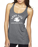 Lake Life Triblend Racerback Tank - Moose Head