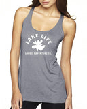Lake Life Triblend Racerback Tank - Moose Head