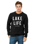 Lake Life Unisex Premium Sponge Fleece Crewneck Sweatshirt - Block and Bold