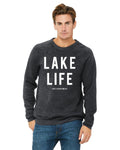 Lake Life Unisex Premium Sponge Fleece Crewneck Sweatshirt - Block and Bold