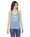 Lake Life American Apparel Ladies' Triblend Racerback Tank - Block and Bold