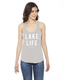 Lake Life American Apparel Ladies' Triblend Racerback Tank - Block and Bold