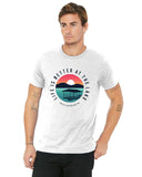 Life is better at the Lake Sunset Unisex Jersey T-Shirt