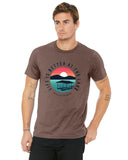 Life is better at the Lake Sunset Unisex Jersey T-Shirt
