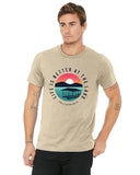 Life is better at the Lake Sunset Unisex Jersey T-Shirt
