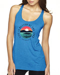 Life is better at the lake sunset Ladies' Triblend Racerback Tank