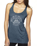 Meet me at the dock Next Level Ladies' Triblend Racerback Tank