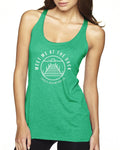 Meet me at the dock Next Level Ladies' Triblend Racerback Tank