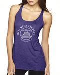 Meet me at the dock Next Level Ladies' Triblend Racerback Tank