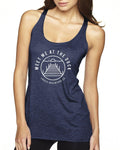 Meet me at the dock Next Level Ladies' Triblend Racerback Tank