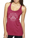 Meet me at the dock Next Level Ladies' Triblend Racerback Tank