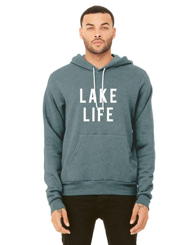 Lake Life Bella + Canvas Unisex Sponge Fleece Pullover Hoodie