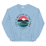Life is better at the lake sunset Unisex Sweatshirt