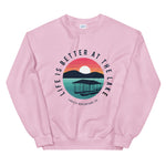 Life is better at the lake sunset Unisex Sweatshirt