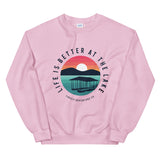Life is better at the lake sunset Unisex Sweatshirt