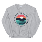 Life is better at the lake sunset Unisex Sweatshirt
