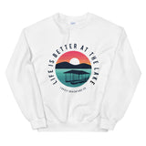 Life is better at the lake sunset Unisex Sweatshirt