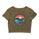 Life is better at the Lake Sunset Women’s Crop Tee