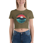 Life is better at the Lake Sunset Women’s Crop Tee